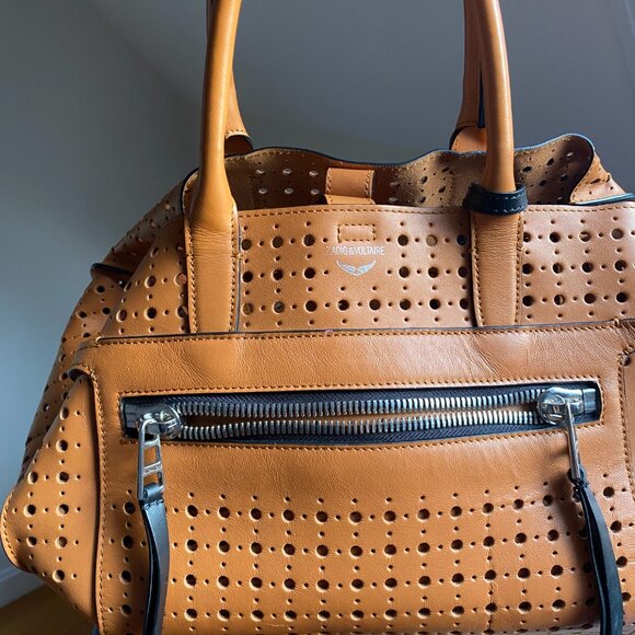 Zadig & Voltaire Tan Perforated Bag - Picture 8 of 8